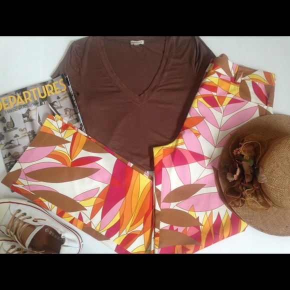 HPπΉπΉπΉπΉNWOT VintageTori Richard Tropical Print Pants NWOT - Picture 4 of 5